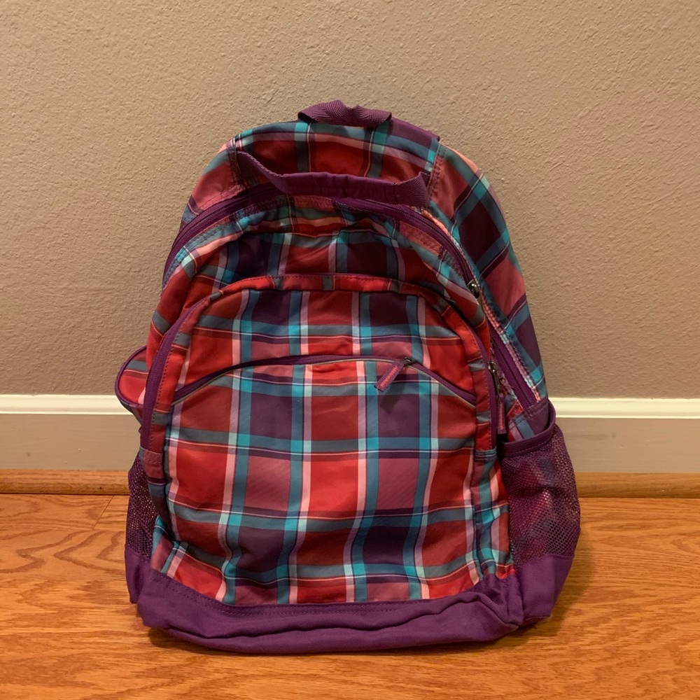 PLAID BACKPACK AND PENCIL CASE SET